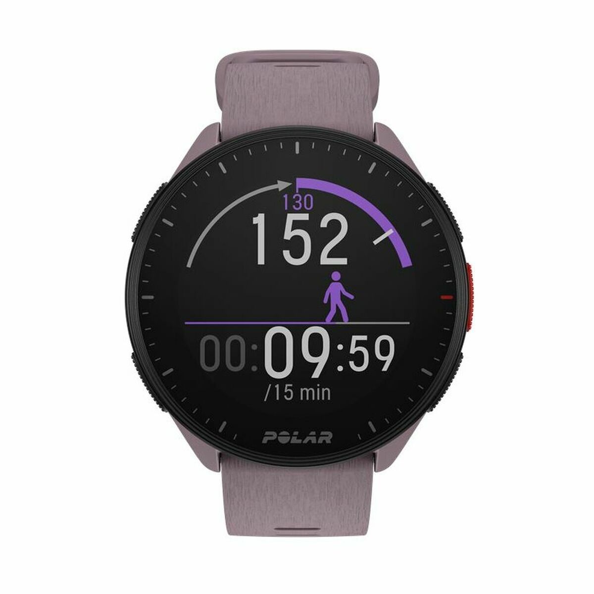 Smart Watch with Pedometer Running Polar Purple 1,2"-10
