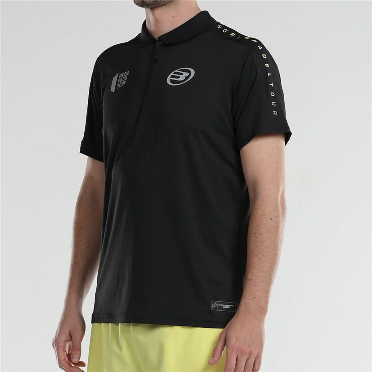 Men’s Short Sleeve Polo Shirt Bullpadel Liceo Padel Black-10