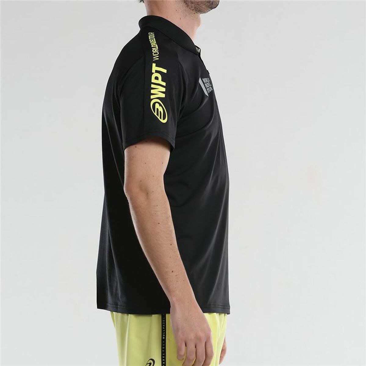 Men’s Short Sleeve Polo Shirt Bullpadel Liceo Padel Black-9